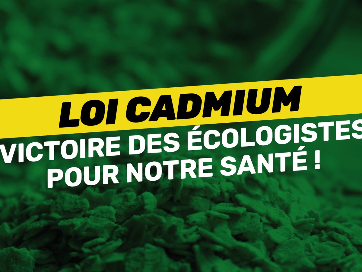 Loi Cadmium : les Écologistes au service de la santé des consommateurs et des&nbsp;agriculteurs
